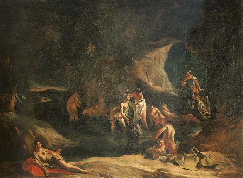 Giovanni Battista Tiepolo Diana and Actaeon Sweden oil painting art